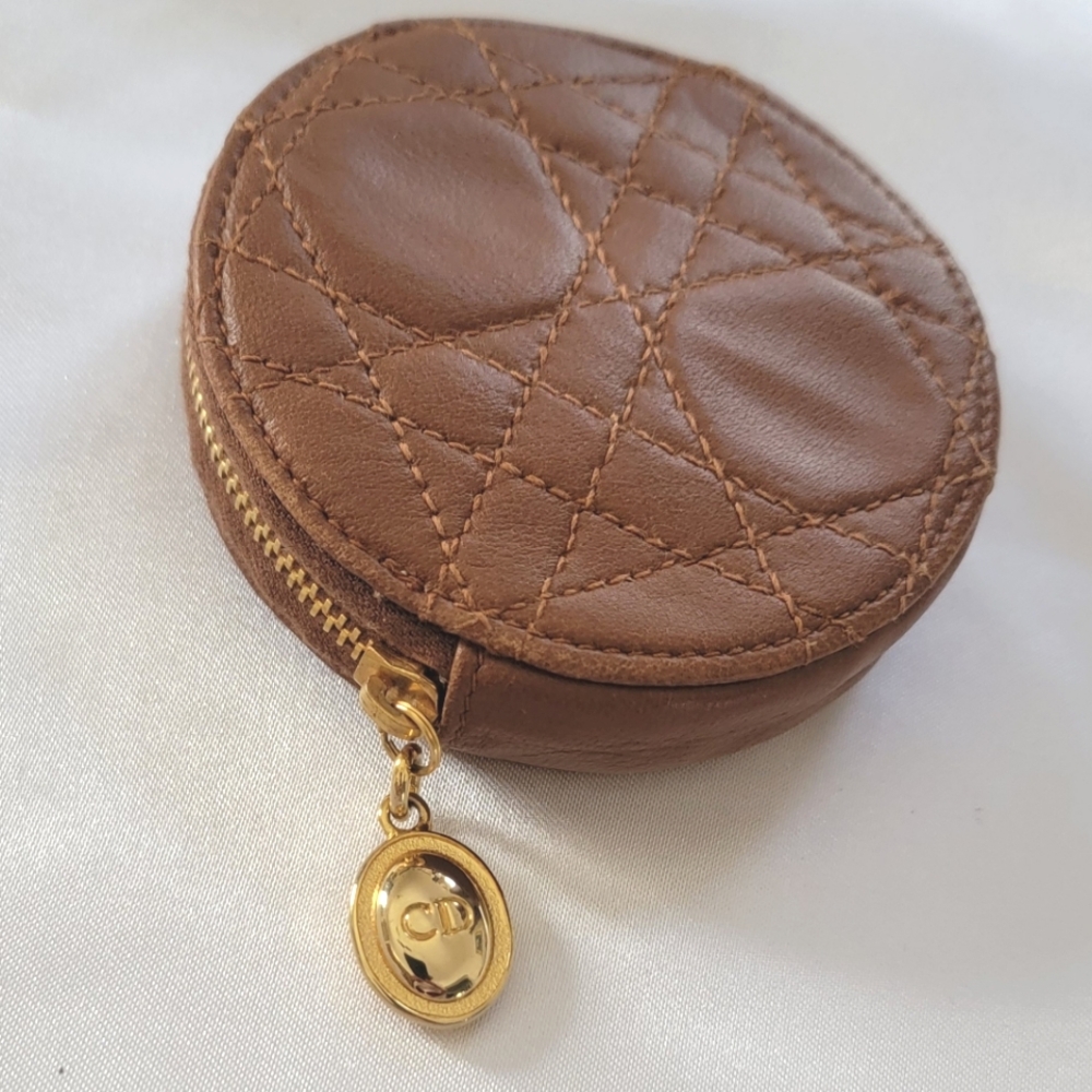 Dior Coin Lady Dior Leather Coin Purse - Picture 7 of 12
